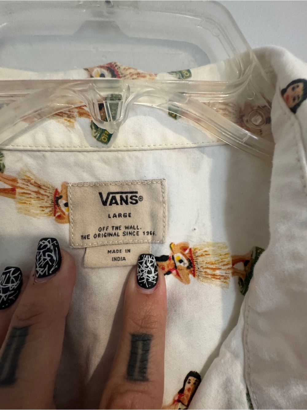 Vans Hula Girl Short Sleeve Button Down Shirt - Large - Picture 2 of 4